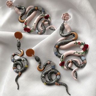 Khuyên tai đất sét nung Polymer Clay