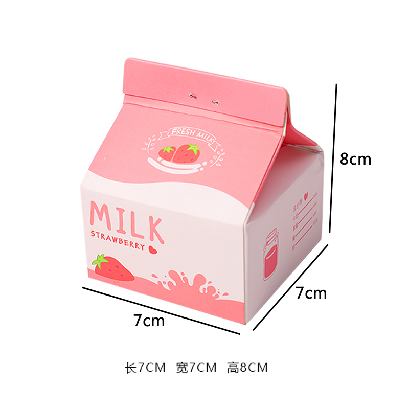 230 Sheets Korean Creative Milk Box Removable Memo Pad Memo Message Book School Office Supplies