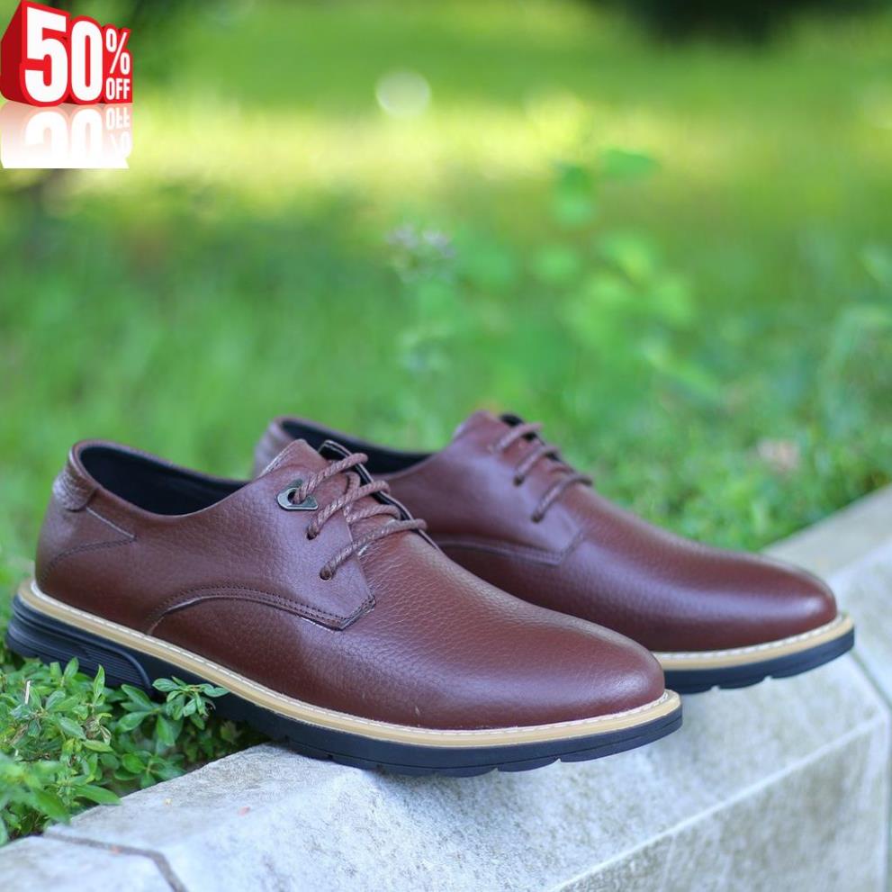 SALE XẢ KHO THANH LÝ - RẺ Giày Đốc Da Bò Cổ Thấp ZD18 Việt Nam XK Đen - Bảo Hành 12 Tháng 2020 WT ' ³ . ' ' !