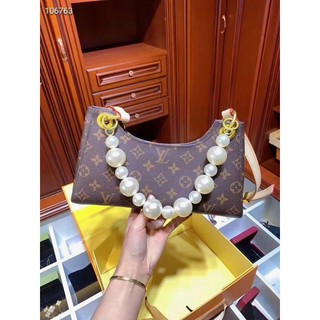 Túi xách kẹp nách quai ngọc lv fullbox hãng