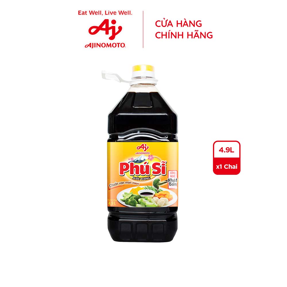 Chai nước tương Phú Sĩ Ajinomoto (4.9L/ chai)