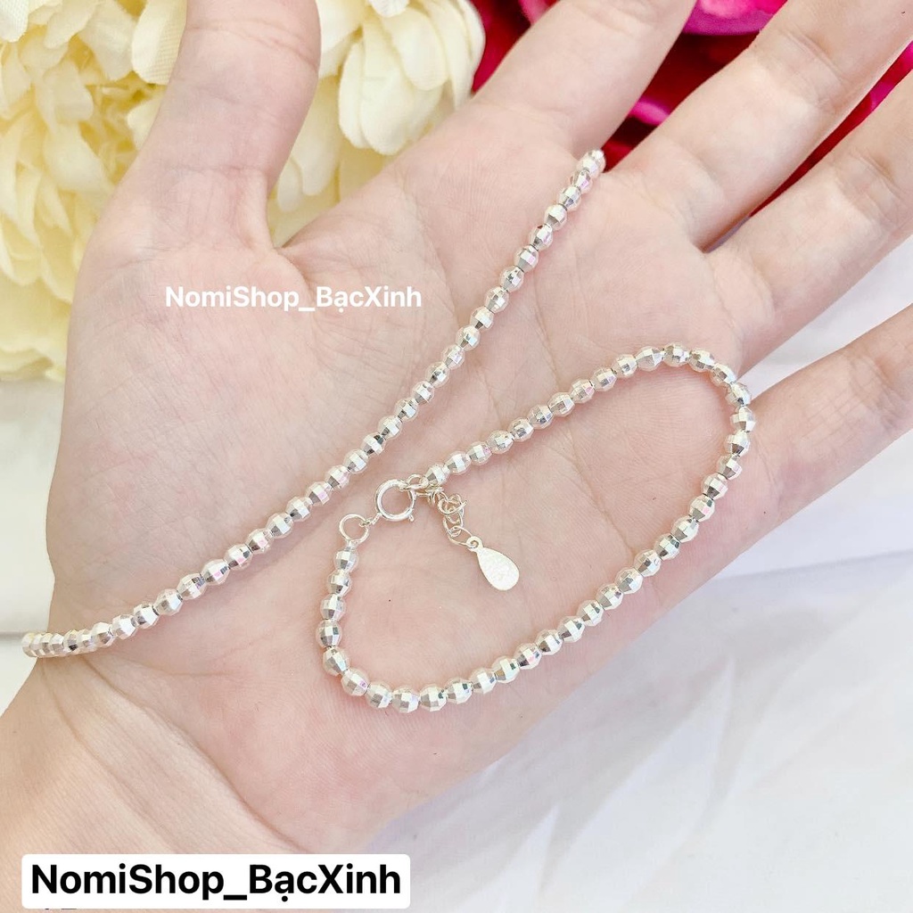 Dây chuyền lắc tay cho bé siêu xinh 2 kiểu bi hot hit thời trang cho bé yêu Mainomi Shop Bạc Xinh