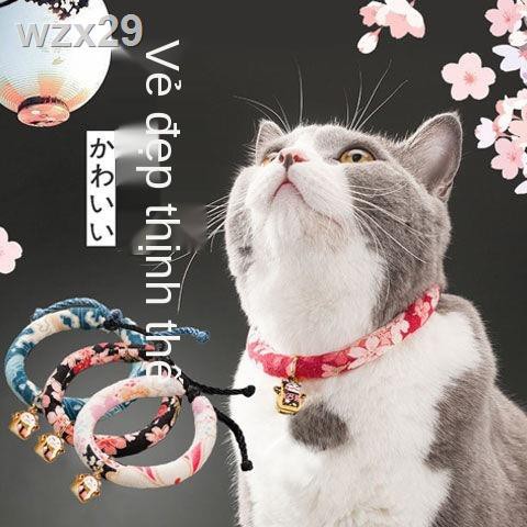 vòng cổ mèo, chống côn trùng, rận và bọ chét, Chuông mèo handmade kiểu Nhật có đồ dùng cho thú cưng