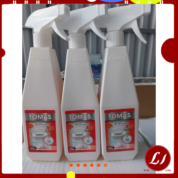 Chai tẩy toilet TOMAS khử mùi, sạch mảng bám siêu sạch, tiện lợi