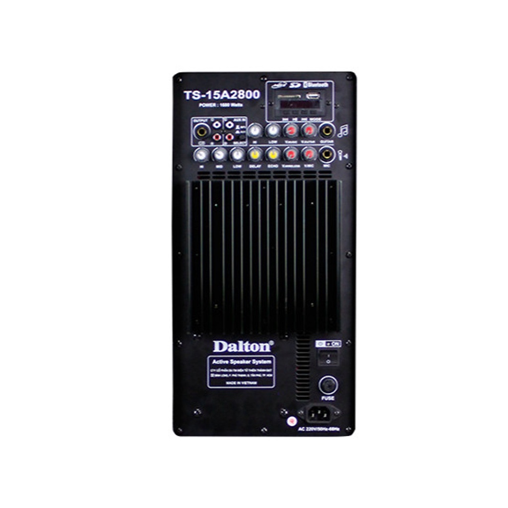 Loa kéo điện karaoke di động 1600W DALTON TS-15A2800 bass loa 4 tấc đôi cực khủng,Tặng kèm 2 micro UHF-BH 12 tháng.