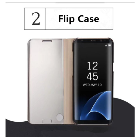 Case Bao da Clear View sang trọng cho Samsung Galaxy J2 J5 J7DUO S6 J7/J7Core S9 S9Plus S10Lite S10Plus