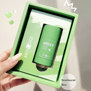 [Hàng mới về] Mặt nạ trà xanh cà tím chống mụn điều dầu Mensiqi 40g