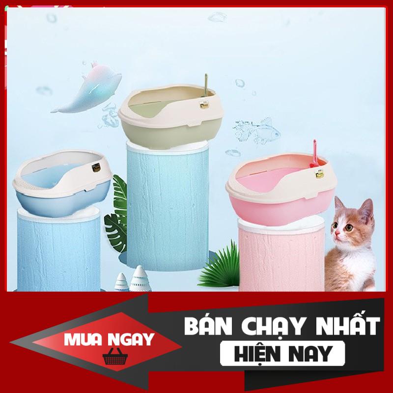 [❌GIÁ SỈ❌] (SIÊU TO KHỔNG LỒ CHO MÈO 9-10 KG )KHAY VỆ SINH CHO MÈO SIZE 50x38 x20cm ( Tặng Xẻng ) ❤️