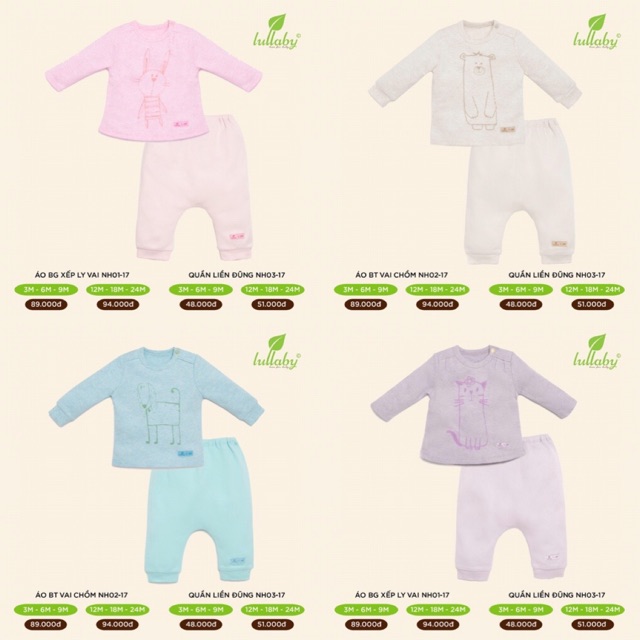 [XẢ SHOCK] BỘ DÀI TAY LULLABY