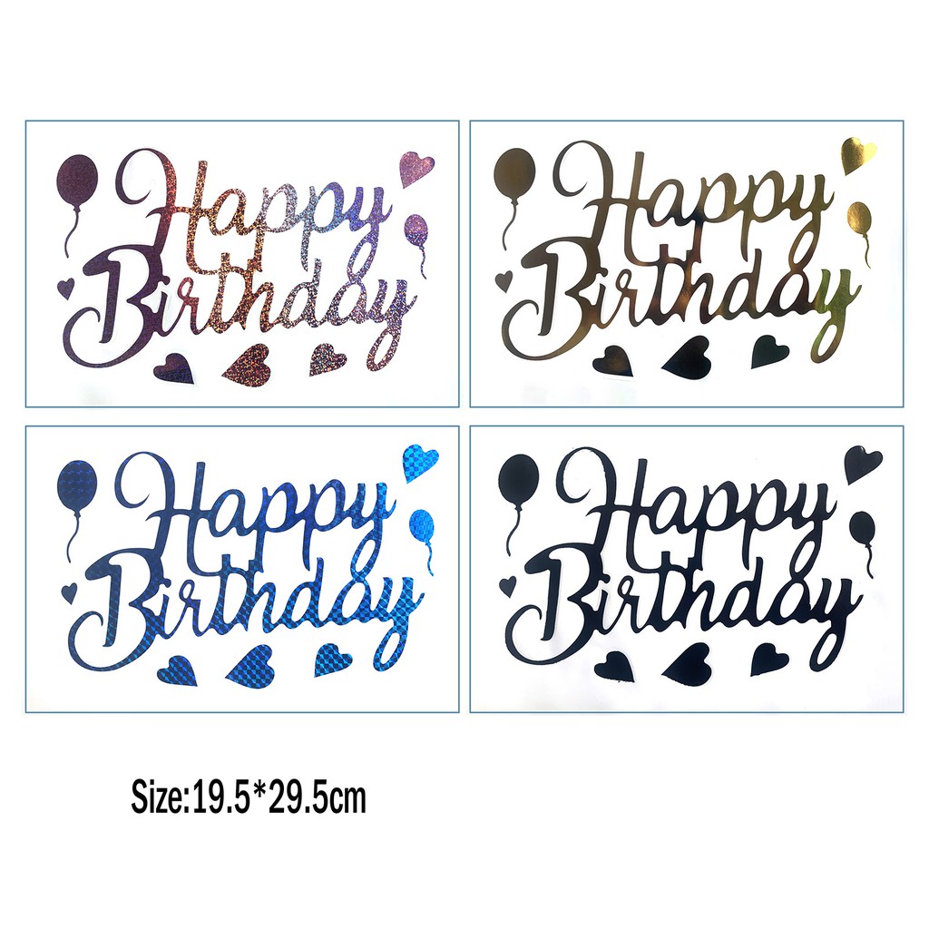 16 kiểu Dán giấy 18-36 inch Bobo Ball Sticker Chúc mừng sinh nhật Bánh sinh nhật Hình dán Đảng Sáng tạo Trang trí Bóng bay Tự làm