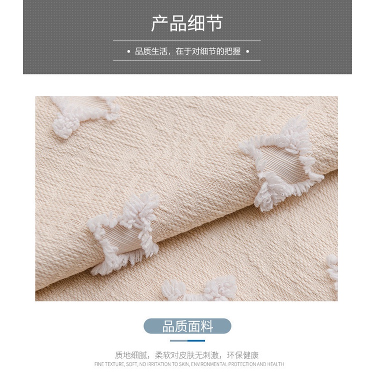 Vỏ gối cotton 30x50cm/ 45x45cm in họa tiết hoa có khóa kéo trang trí nhà cửa/ văn phòng