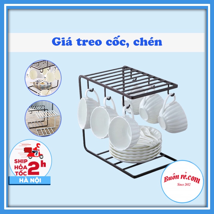 Giá treo cốc, ly, chén trà décor phòng khách sang trọng – Giá treo cốc uống trà, café để bàn độc đáo, xinh xắn - 01563