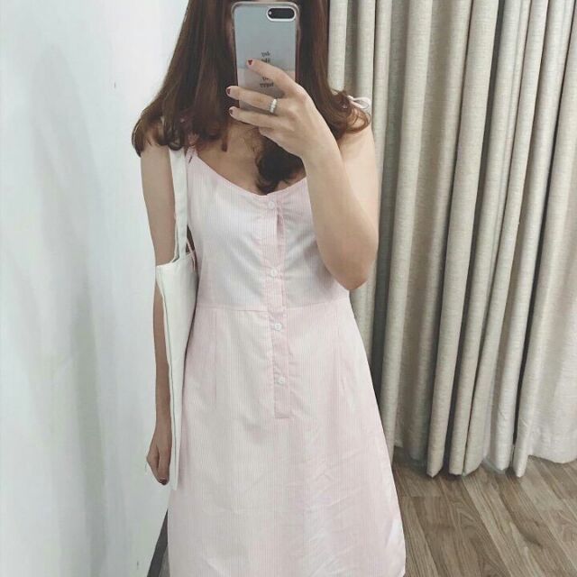 Đầm sọc nhí sát nách