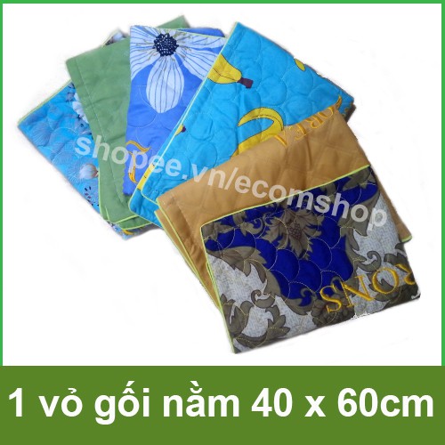 1 Vỏ gối nằm cotton nhiều kích thước, may viền