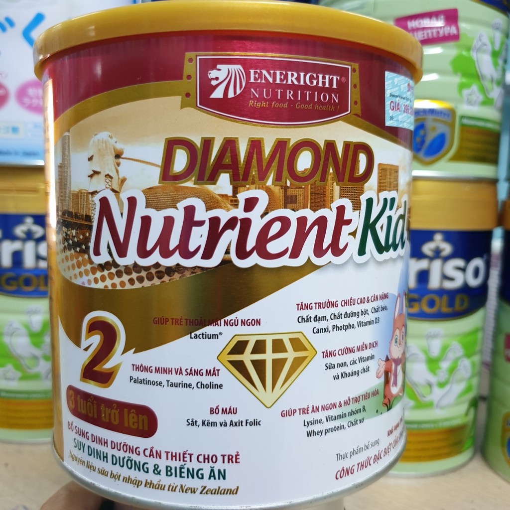 Combo 3 lon Sữa Diamond Nutrient Kid 2 700g Date 2022