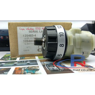 Cụm hộp nhông máy pin Makita DF457/DDF453 125483-4