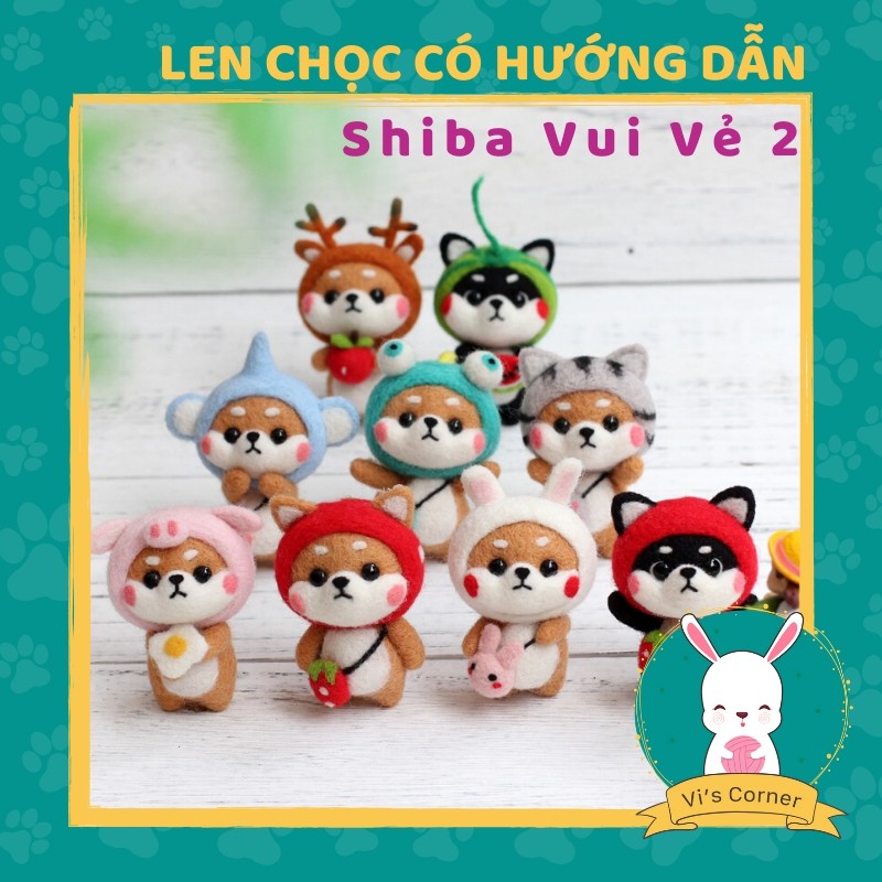 [Len chọc có hướng dẫn] BỘ KIT Shiba Vui Vẻ 2