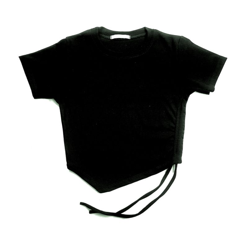 Áo nhọn rút bên tay ngắn thun - A2NR