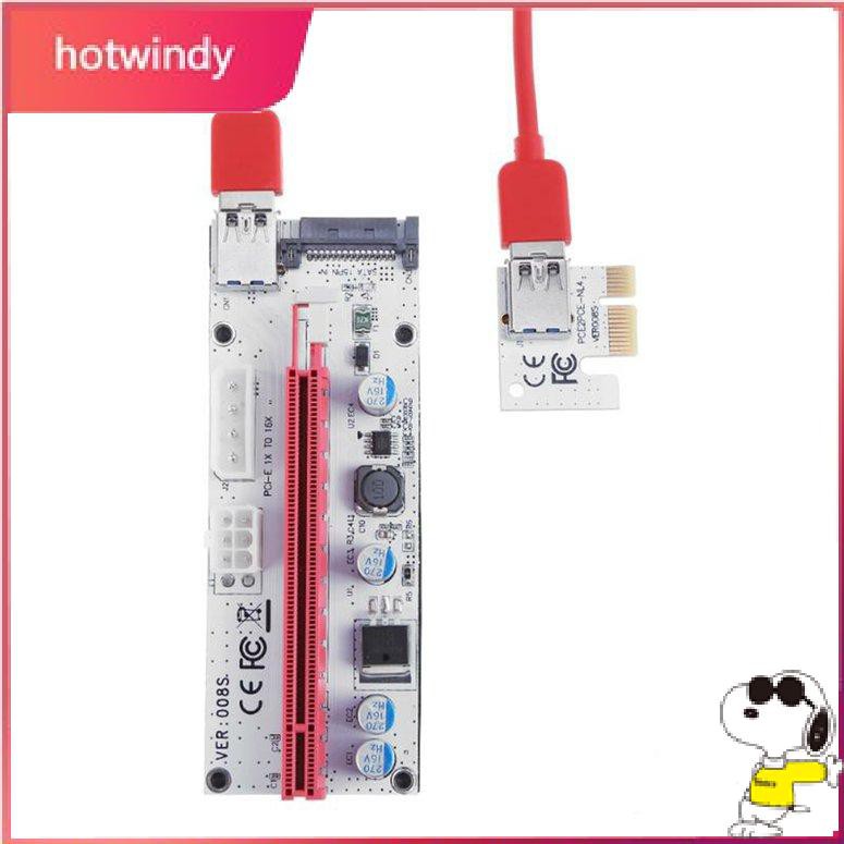 Dây cáp mở rộng thẻ đồ họa PCIE USB3.0 008s 60cm 1X sang 16X | BigBuy360 - bigbuy360.vn