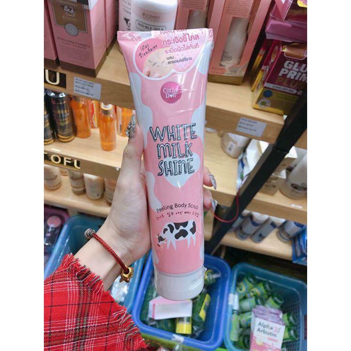 Tẩy Tế Bào Chết CATHY DOLL White Milk Shine Peeling Scrub Thailand 320gr