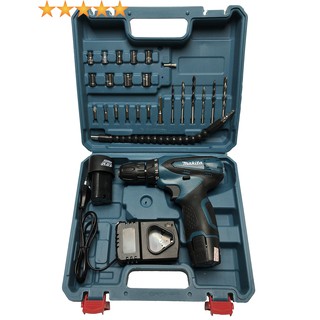 Máy bắt vít makita 12v nhiều chi tiết - 2 pin lion 1500mah