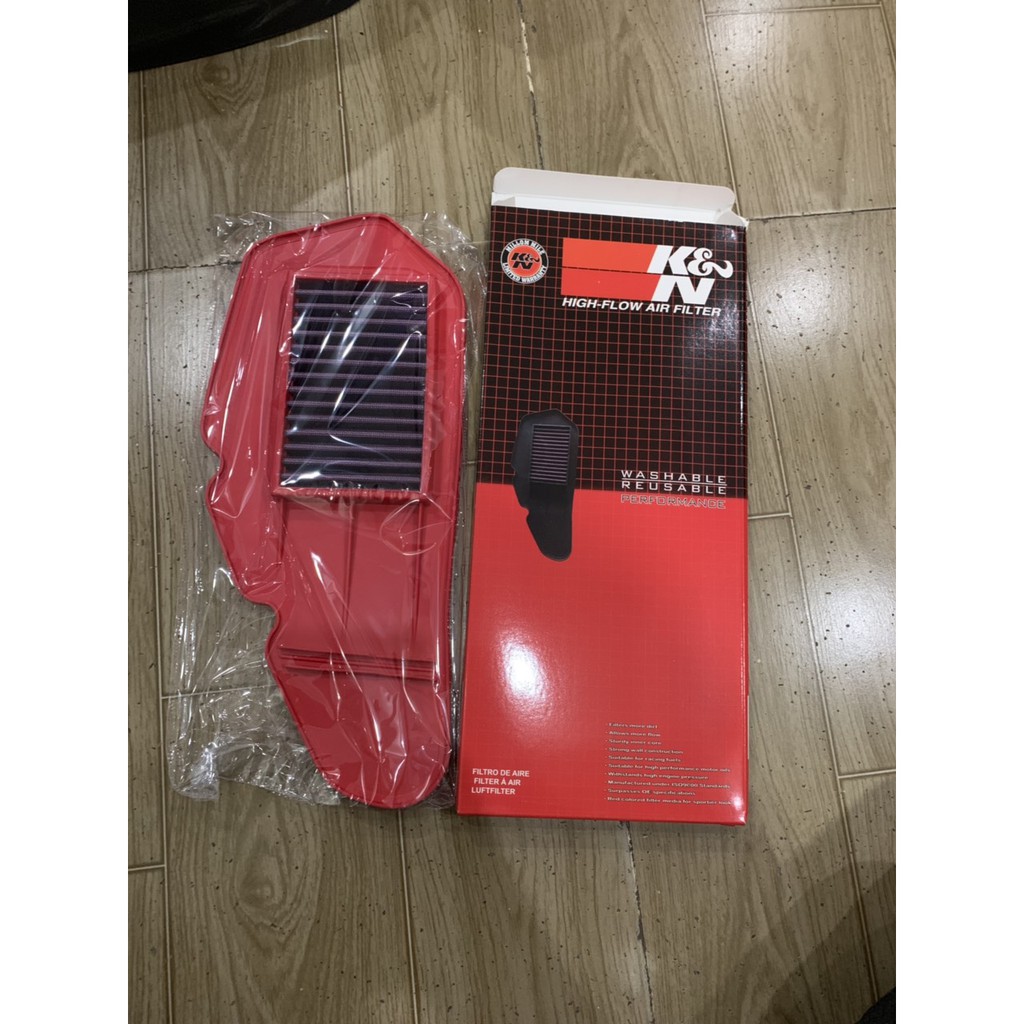 Lọc gió xe vario lưới đỏ k8n