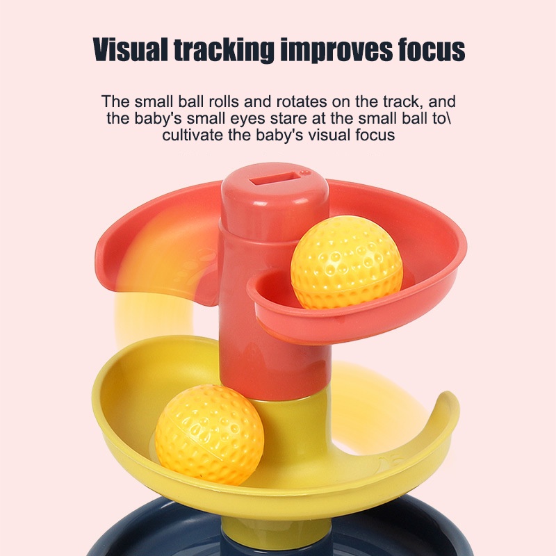 Đồ chơi ZHAN QI TOYS lắp ráp mô hình tháp bóng trượt vui nhộn cho bé 0-3 tuổi