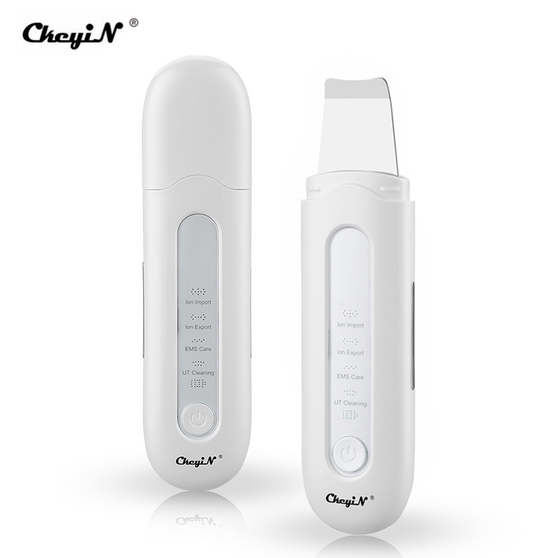 Máy chăm sóc da CKEYIN MR523 sóng siêu âm EMS làm sạch mụn đầu đen lỗ chân lông loại bỏ nếp nhăn tẩy trang