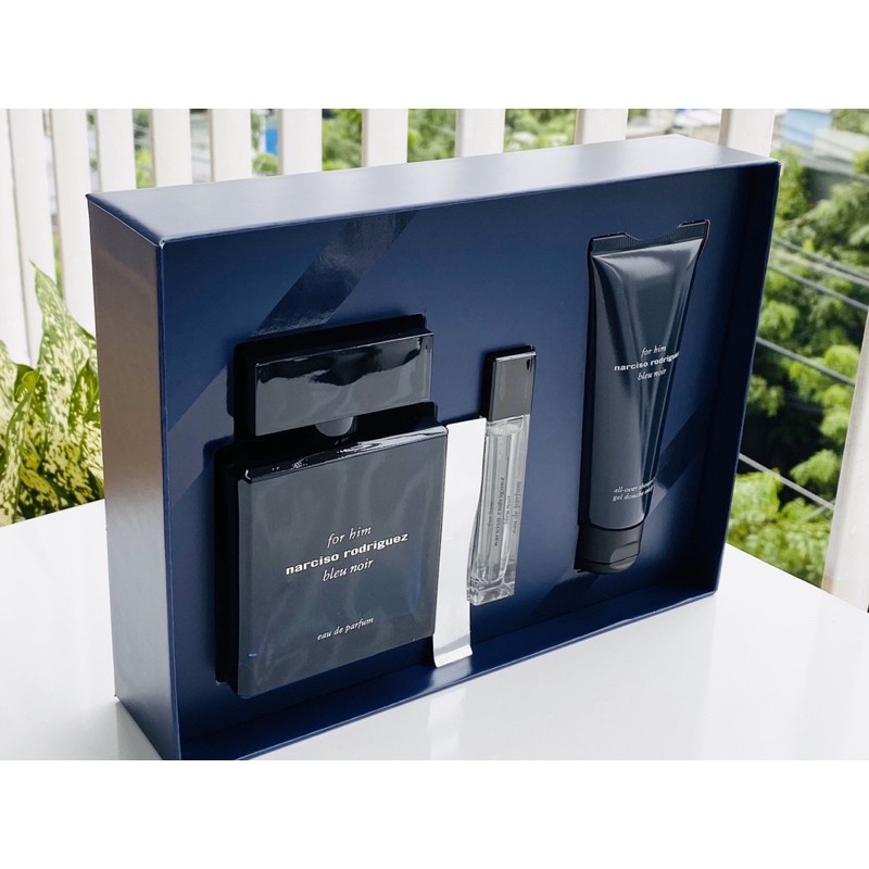 Set Nước hoa nam Narciso Bleu Noir 100ml EDT kèm sữa tắm 75ml Nam tính, mạnh mẽ và lưu hương lâu