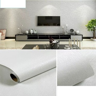 5m giấy dán tường vân trắng không cần keo - khổ 0.45m
