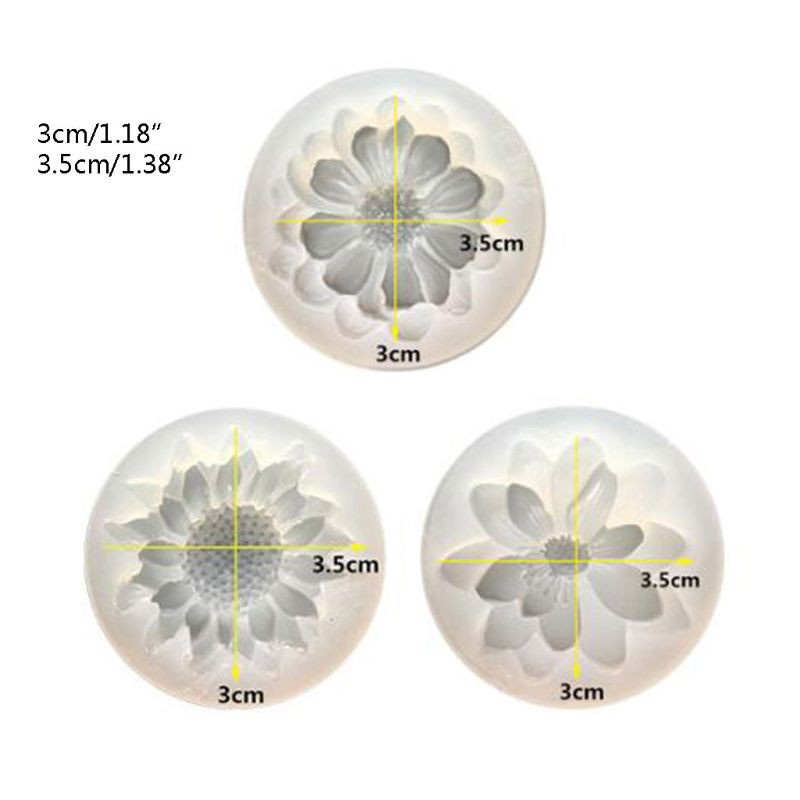 Bộ 4 Khuôn Làm Trang Sức Hình Hoa Xinh Xắn