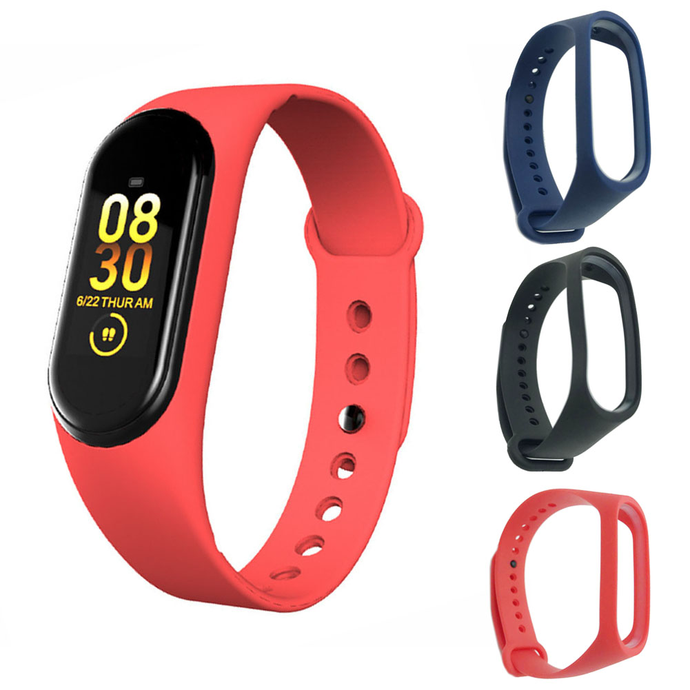 Vòng Đeo Tay Thay Thế Nhiều Màu Sắc Cho Đồng Hồ Thông Minh Xiaomi Miband 3 / 4