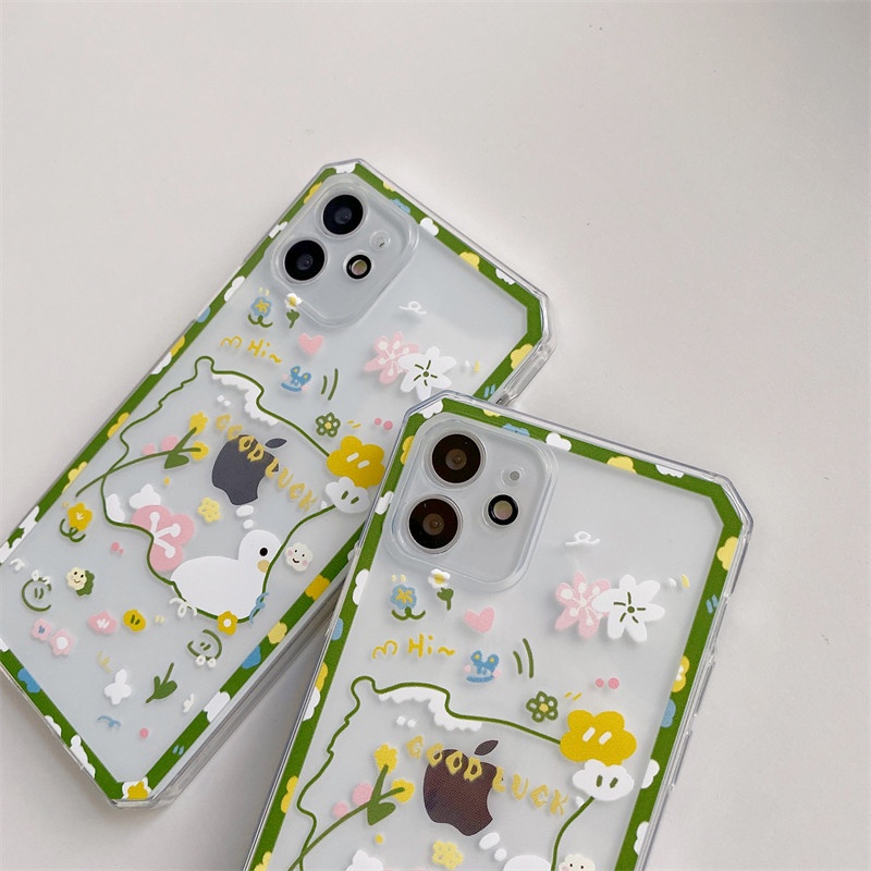 Ốp Điện Thoại Mềm Hình Vịt Mặt Cười Dễ Thương Cho Vivo Y21 V21 V21E Y33s Y31s Y52s Y76s Y76 Y21s Y20 Y20i Y20s Y12s Y12 Y15 Y17 V20 SE