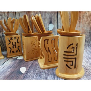 Bộ dụng cụ pha trà đạo bằng tre (nhiều mẫu)