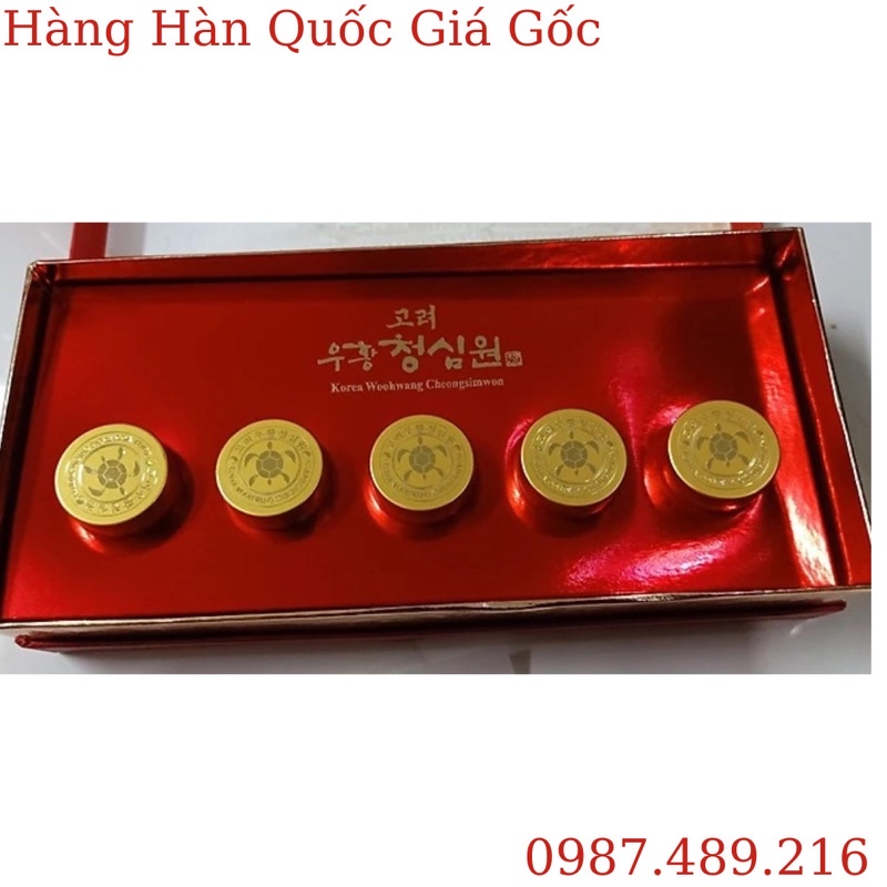Ngưu Hoàng Thanh Tâm(phòng chống đột quỵ) Hàn Quốc hộp 5 viên