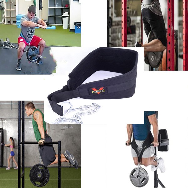 Đai Lưng Có Xích Treo Tạ Dip Belt Valeo Hỗ Trợ Squat, Pull Up, Dips