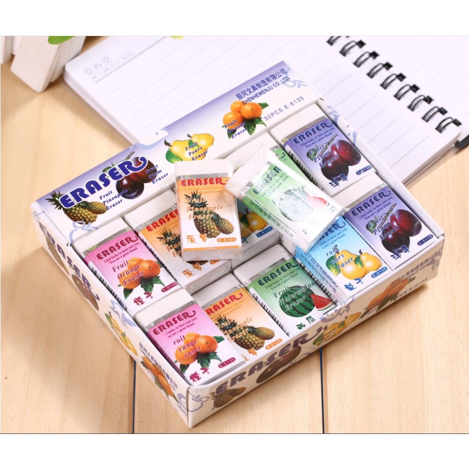 Tẩy Gôm bút chì hoa quả