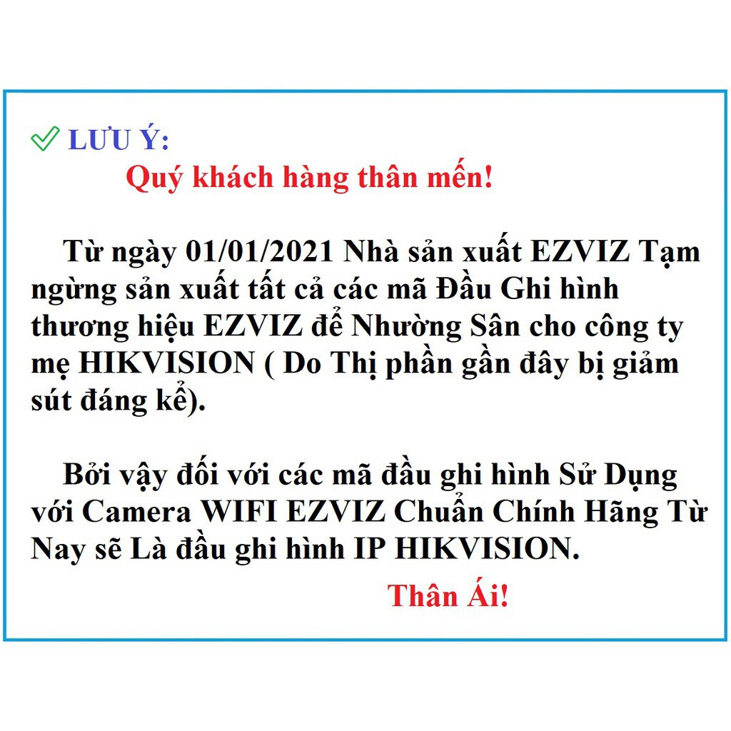 Đầu Ghi Hình HIKVISION 4 kênh DS-7104NI-Q1 &amp; 8 Kênh DS-7108NI-Q1 dòng DS-7100 BH 24Tháng (THAY CHO đầu Ezviz CS-X5C)