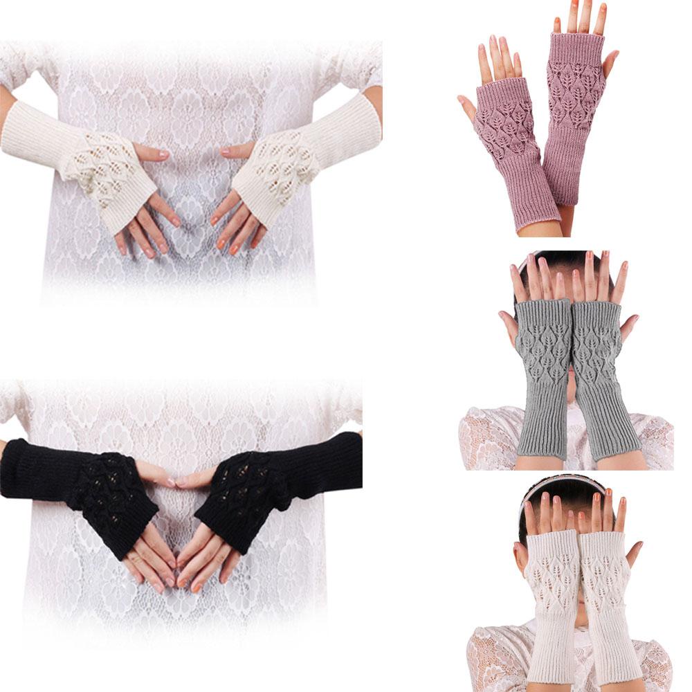 Găng Tay Hở Ngón Thời Trang Thu Đông Cho Nữ