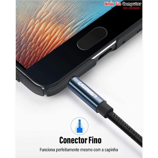 Cáp nối dài âm thanh AUX 3.5mm Ugreen bọc Nylon cao cấp