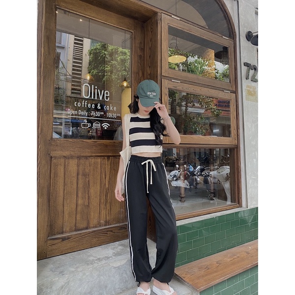 Áo Tanktop kẻ ngang big