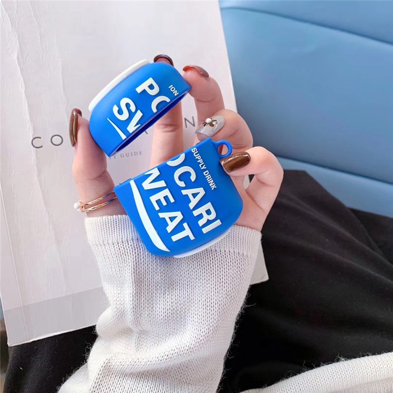 Creative Drink Styling AirPods Case POCARI SWEAT Silicone AirPods 1/2 protective Cover