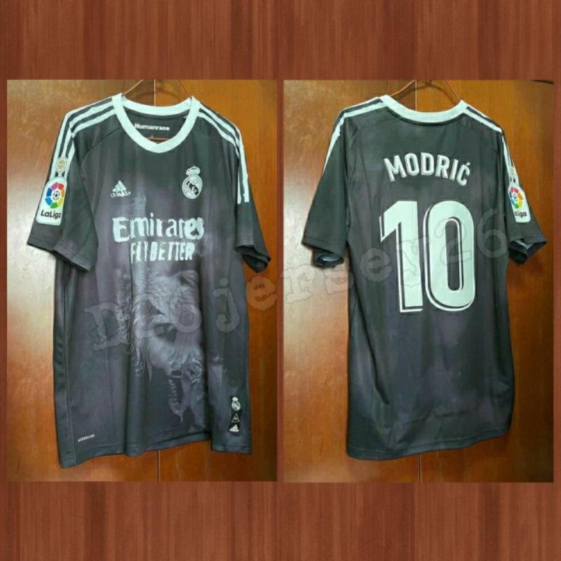 Áo Thun Thể Thao Real Madrid 4th Human Race Jersey Size Xxl 2xl + Miếng Dán