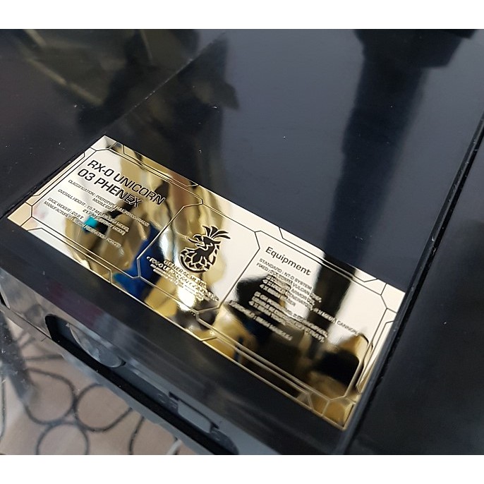 Decal dán base, tem metal sticker PG Unicorn - Banshee - Phenex