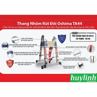 THANG NHÔM RÚT ĐÔI CHỮ A OSHIMA TA-44
