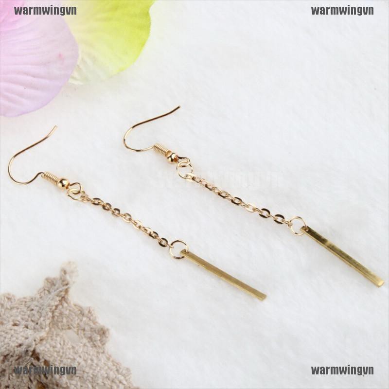 New Fashion Simple Jewelry Alloy Long Bars Drop Dangle Earring Gift for Women ingvn