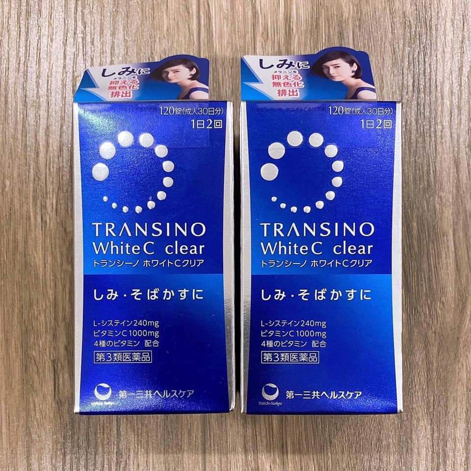 Viên Trắng Da Transino White C Clear  Nhật Bản 120 viên