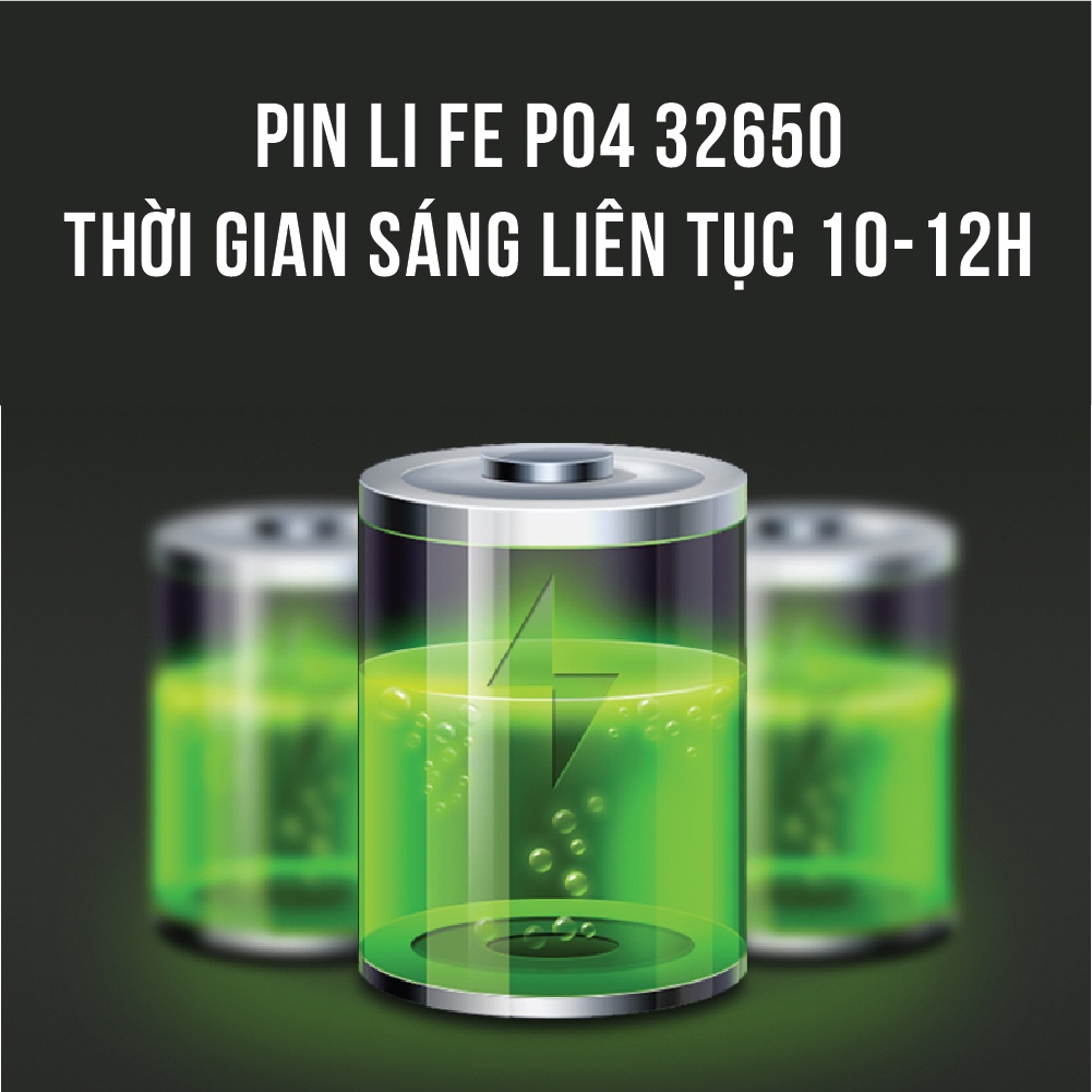 Đèn năng lượng mặt trời đường phố công suất 300W, Đèn trang trí sân vườn đường phố dung lượng pin 30.000mAh