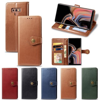 Bao Da Điện Thoại Nắp Lật Phong Cách Retro Cho Samsung Galaxy Note 8 Note 9 Ốp