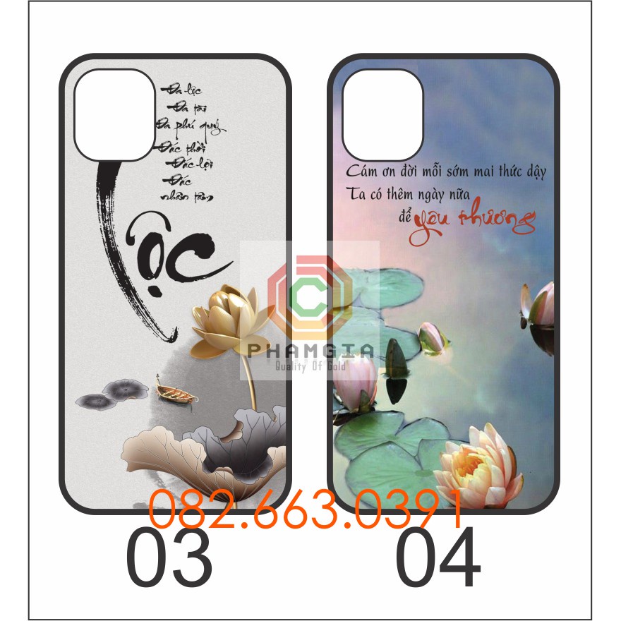 Ốp lưng ép kính iphone 11/11 pro/11 promax/ 12/ 12 promax/ 13 mini 13 13 promax in hình thư pháp